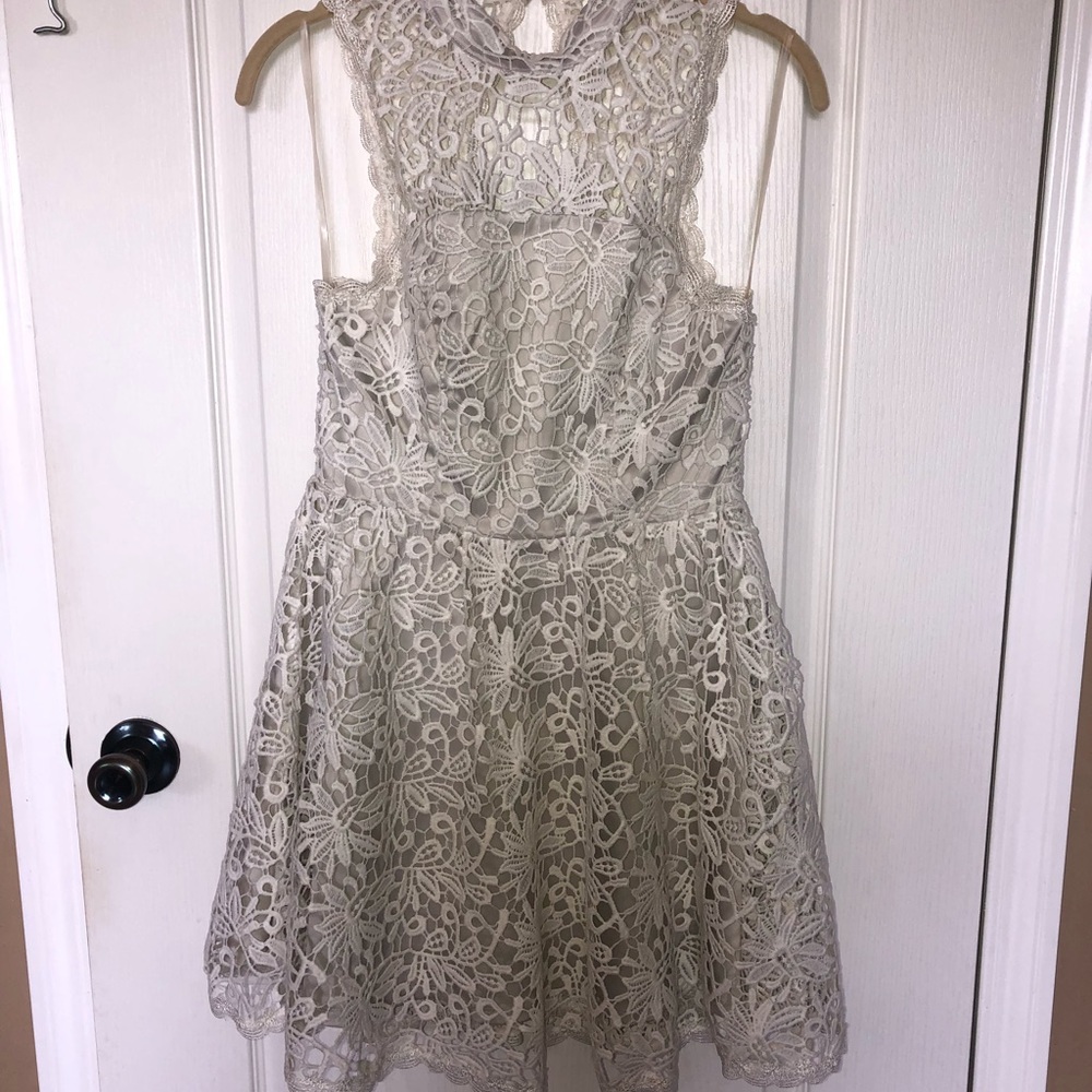 GB mini dress white